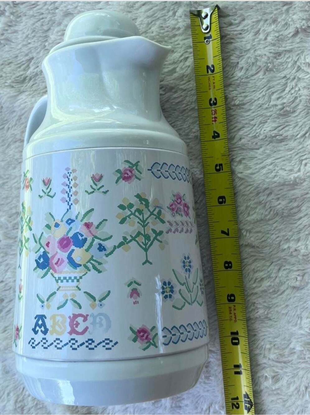 Vintage Phoenix Floral Thermal Carafe Beverage Server